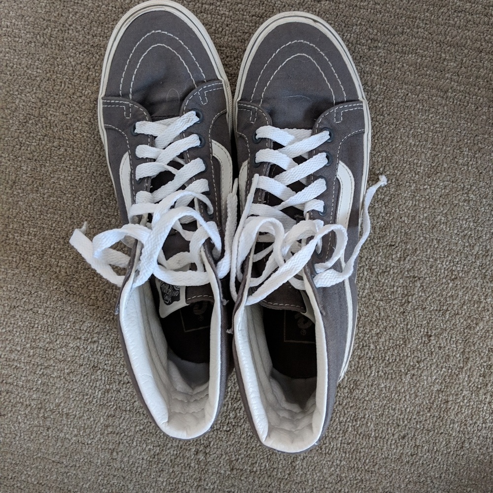 Vans old skool hi tops grey 7